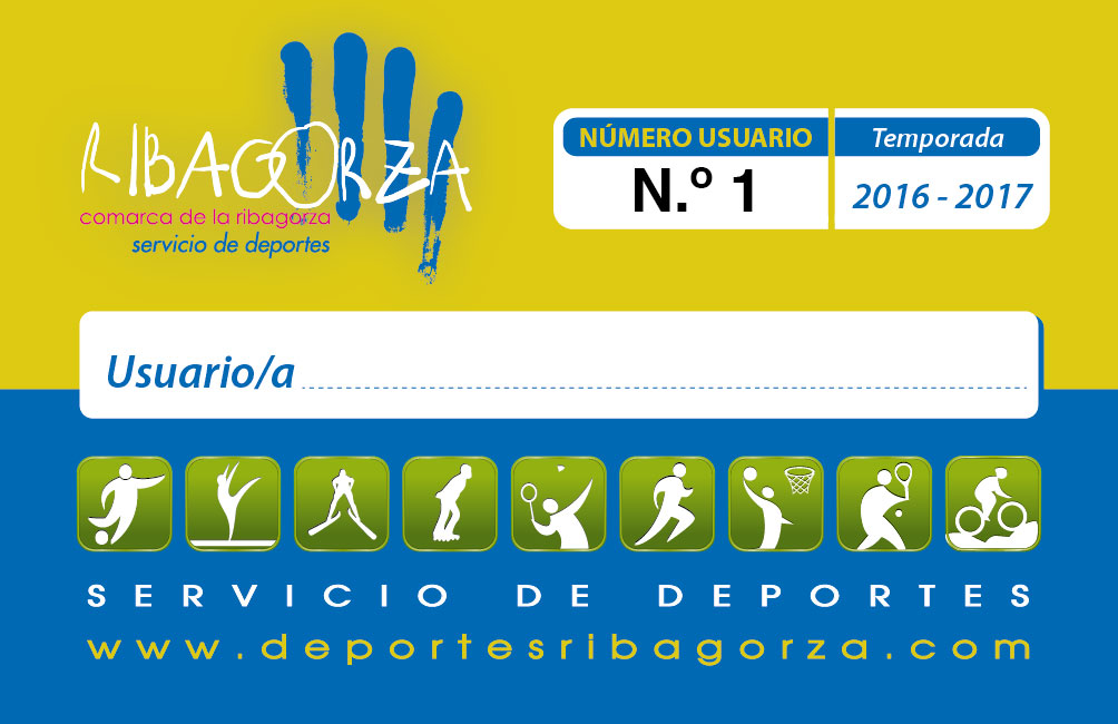 CARNET DEL USUARIO DE ACTIVIDADES DEPORTIVAS 2016/2017 DE LA COMARCA DE LA RIBAGORZA